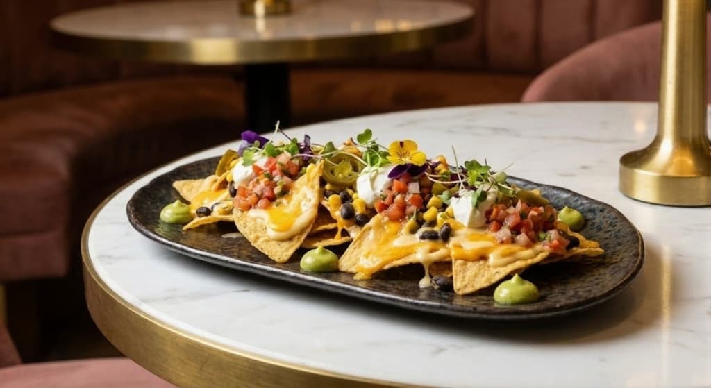 Loaded Nachos with Cheese & Salsa